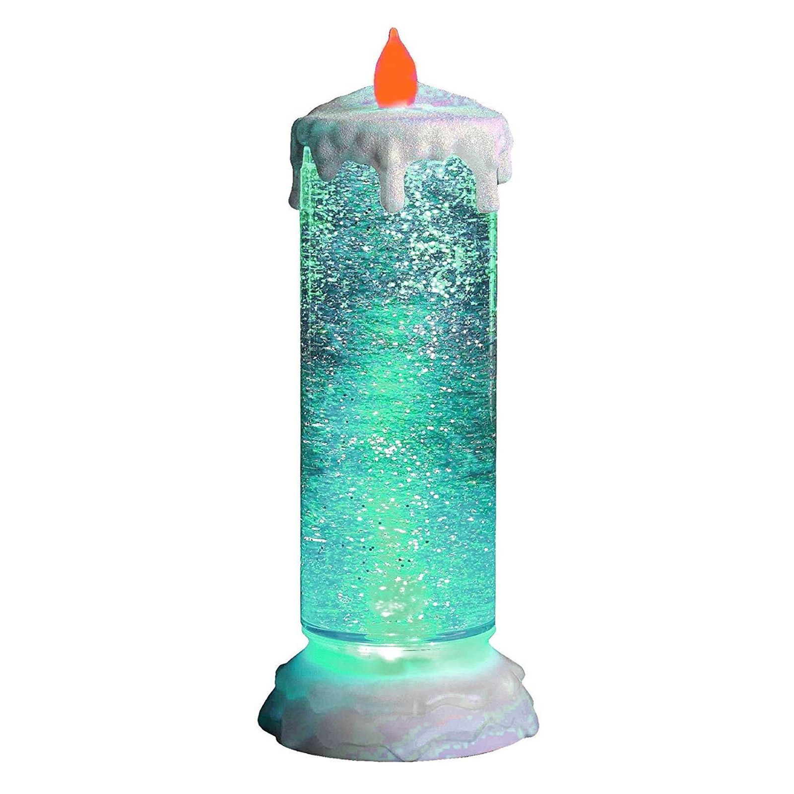 Candle - Rotating Color Changing Glitter LED Romantic Crystal Candle