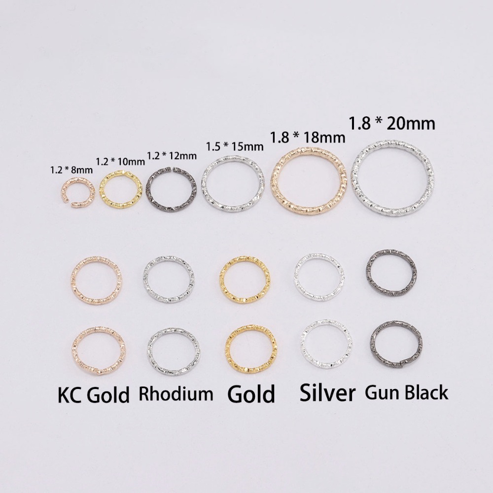 Jump Rings 6mm Twisted antique copper plated 16g findings 100 pcs jump rings