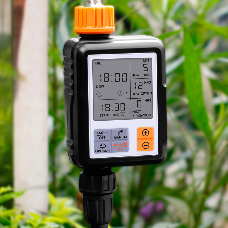 Digital Intelligence Auto Watering System Electronic LCD/Knobs Water Timer E8F7 