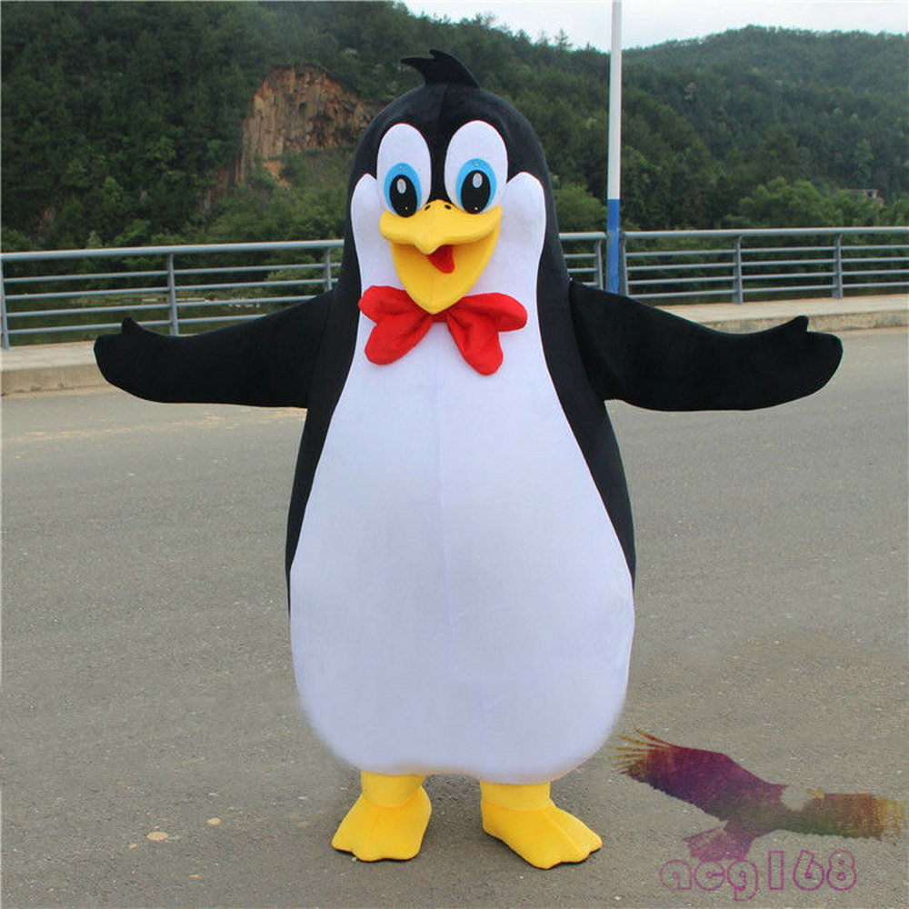 Penguin Mascot Costume Suit Cosplay Party Game Dress Outfit Halloween Adult