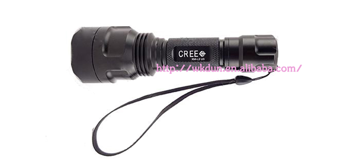 ultrafire c8 cree xm-l2 u3 led flashlight (3)