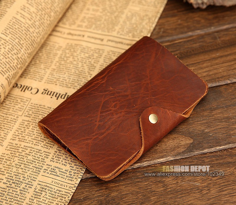 Men's classic Vintage Real Leather Purse with Coin Pocket Raw and Natural Crazy Horse Cowhide Genuine Leather Wallet for Men-leather brooch-leather shoe laces uk-leather tablet - AliExpress - 웹