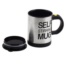 Automatic coffee mixing cup mug drinkware stainless steel coffee cup mug self stirring electic cooking tool