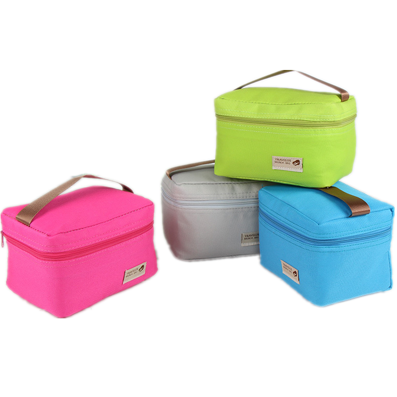 Image of Practical Small Portable Ice Bags 4 Color Waterproof Nylon Cooler Bag Lunch Bag Leisure Picnic Packet Bento Box Food Thermal Bag