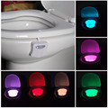 8 Colors LED Toilet Light Lamp with the motion Sensor Bowl Light 3A Battery operated Lamp