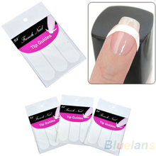 Each Pack includes 48 guides French Manicure Nail Art Form Fringe Guides Sticker DIY Stencil 02T2