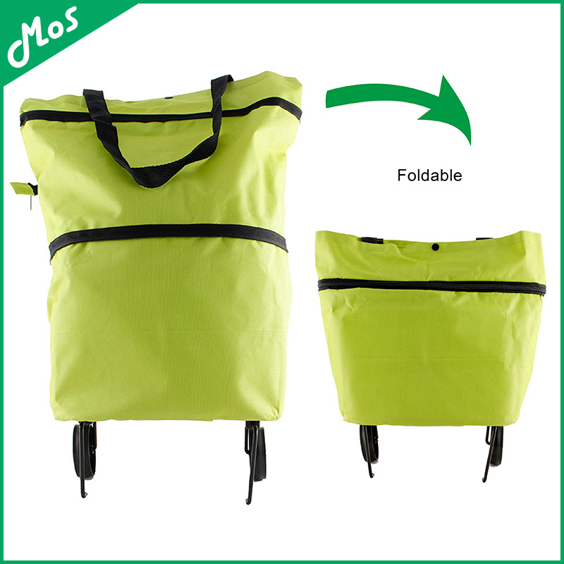 Image of Mos Oxford Trolley Shopping Bag Folding Bags Portable Pulley Case Wheel Cart Bags Free Shipping Russia Delivery