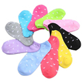 Practical Design 10 Pairs One Set Women Socks Cute Love Heart Stripe Ankle Crew Sports Socks
