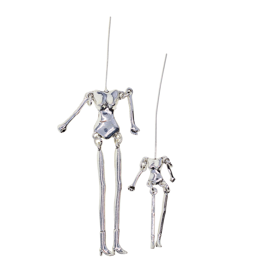 6 Sets Human Skeleton Body DIY Dolls Pendants Jewelry Making Charms Crafts