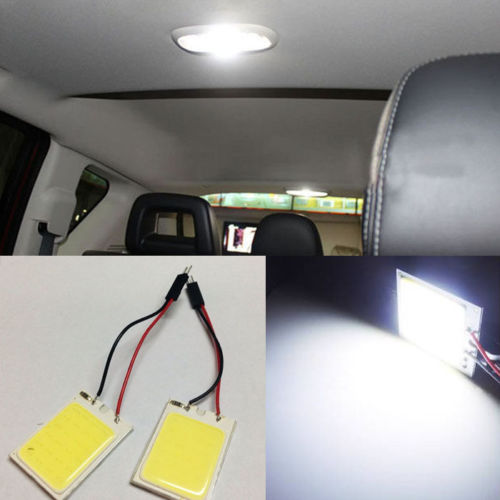 Image of 1pcs 8W COB 24 Chip LED Car Interior Light T10 w5w ba9s t4w Festoon c5w Dome Adapter bulbs lamp LED Panel Auto car light source