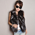 Real Fur Vest Women Hot Sales Pieces Of Genuine Fox Fur Vests Winter High Quality Natural