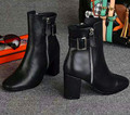 Genuine Leather Pointed Toe Women Martin Boots Top Brand Fashion King