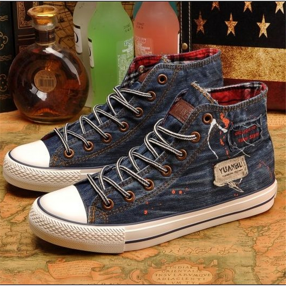 retro denim canvas shoes
