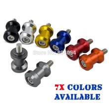Titanium 10mm CNC Racing Swingarm Spools Sliders For Paddock Stand Fits For Kawasaki Ninja ZX6R 10R
