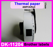 100x Rolls Brother Compatible Labels dk 11204 17x54mm dk-11204 dk 1204 dk11204 dk1204 thermal paper Adhesive Sticker functional