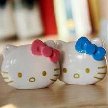 Free Shipping Mini Fashion Cartoon Hello Kitty Cat LOGO MP3 TF Player With MicroTF/SD Card Slot