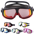 Comfortable Silicone Large Frame Swim Glasses Swimming Goggles Anti Fog UV Men Women Swim Mask Waterproof