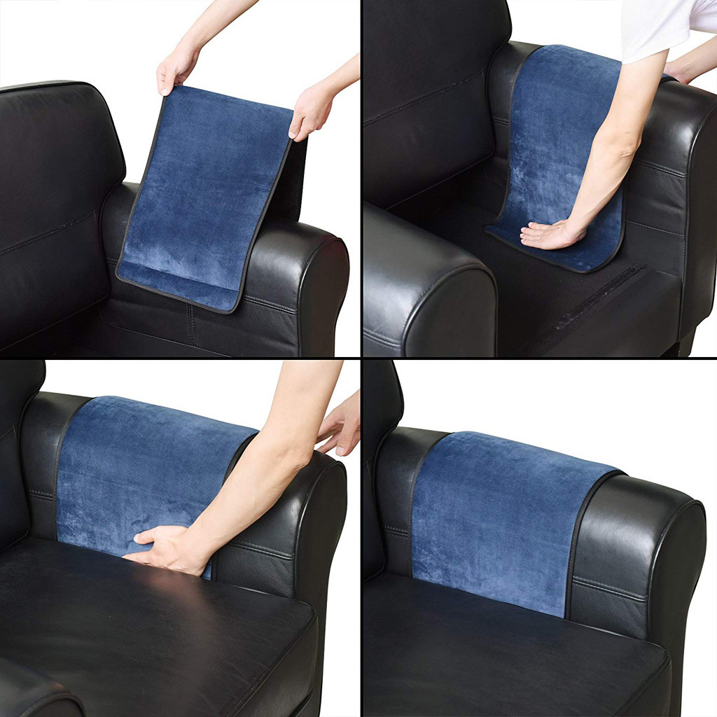 Anti slip Leather Sofa Couch Chair Recliner Armrest Organizer Arm Rest