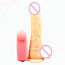 2014 new Free Shipping,3 Size! Soft Vibrator Dildos Dongs Realistic Fake vibration Penis Sex Toys For Women