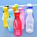 550mL Portable Water Bottle Leak proof Unbreakable Frosted Plastic Cup BPA Free Water Bottle for Travel