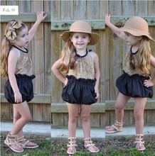 2015 New arrival Girls clothing set Lnice in European style fashion summer T shirt skirt harem