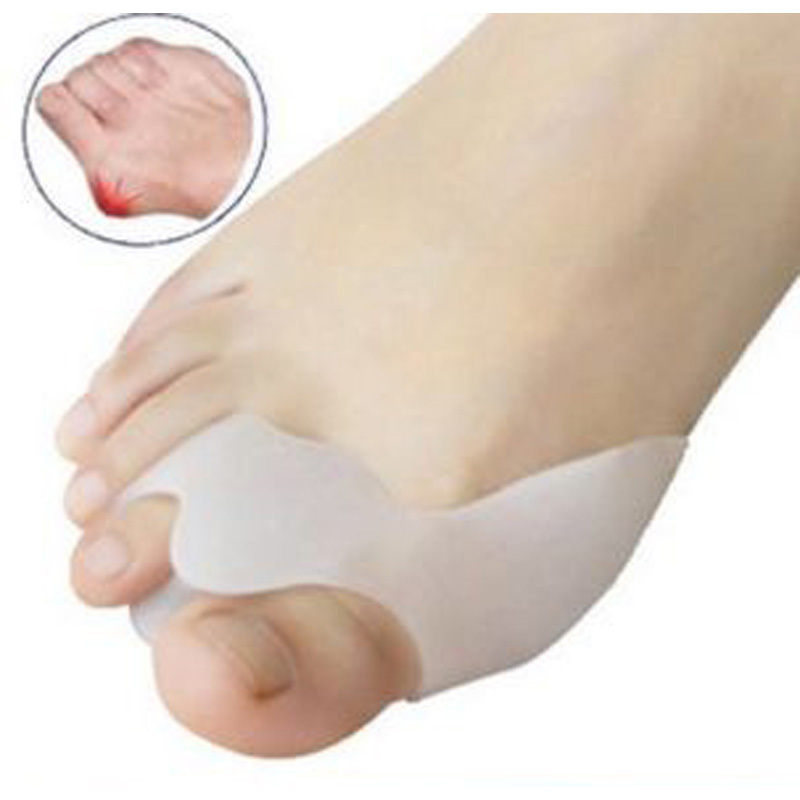 Image of Hot Toe Seperating Gel Pedicure Shield Toe Separators Stretchers Bunion Protector Straightener Corrector Foot Care Hallux Valgus