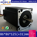 Low Noise 86mm 48V 660W 3000RPM 3 Phase Brushless DC Motor Length 125mm NEMA34 86BLS125 Dc