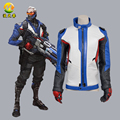 Hot Game Cosplay Coat Soldier 76 Jacket Cosplay Costumes for Adult Men Jacket Gloves Halloween Apparel