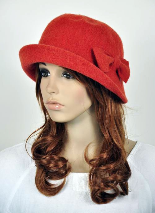 Red dress hats for women