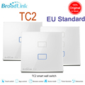 Broadlink TC2 EU Standard 1 2 3 gang Optional mobile Remote light lamps wall Switch via
