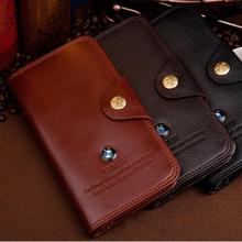 2015 Hot Sale fashion men long wallet New order leather black dark brown card holders clutch purse wallets for men free shipping