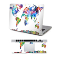 2016 Hot Sale World Map Top Decal Keyboard Rest Vinyl Sticker Laptop Full Skin For Macbook