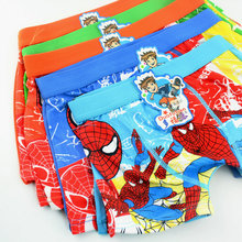 baby child cotton underwear kid s cartoon spider man panties spiderman boy s boxer briefs freeshipping