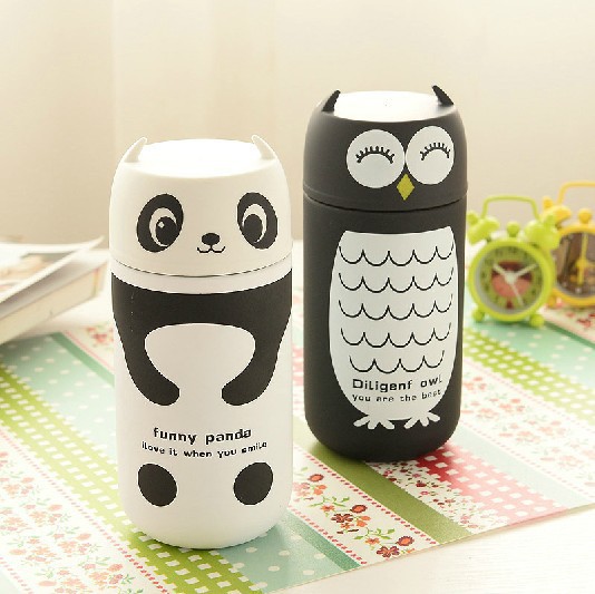 2015 Caneca Termica Termo Cup Kawaii Owl & Panda C...
