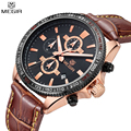 MEGIR Chronograph Sport Watch Men Analog Digital Watch Luxury Genuine Leather Band Fashion Men Watches Relogio