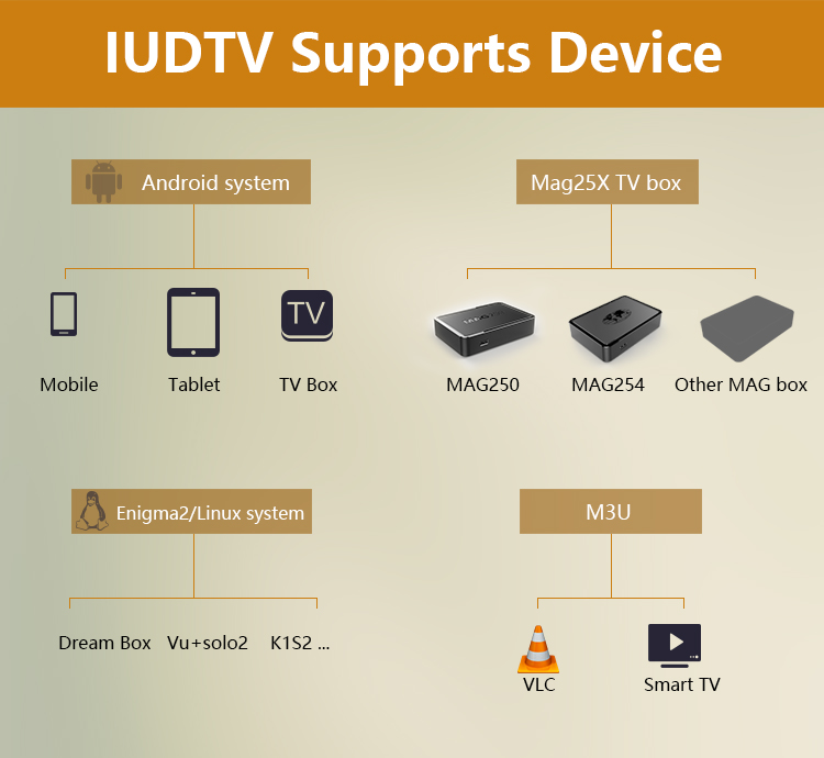 IUDTV support device