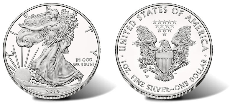 0 : Buy Free shipping 20pcs/lot 2014 .999 1oz silver replica American libery Eagle ...