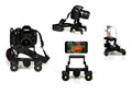 New Mini Foldable Table Top Dolly 1 4 Screw Mount for 70D 600D D5200 D5500 DSLR