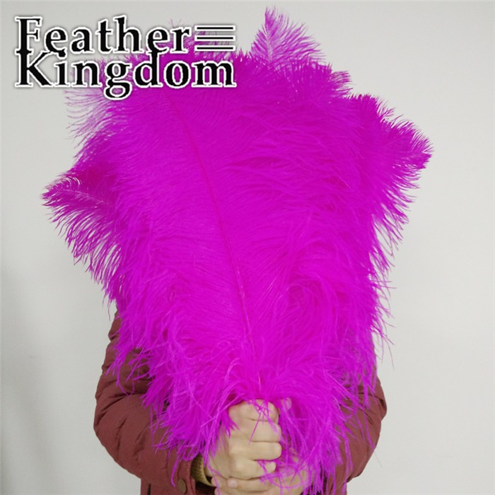 50-55cm rose ostrich feather 1
