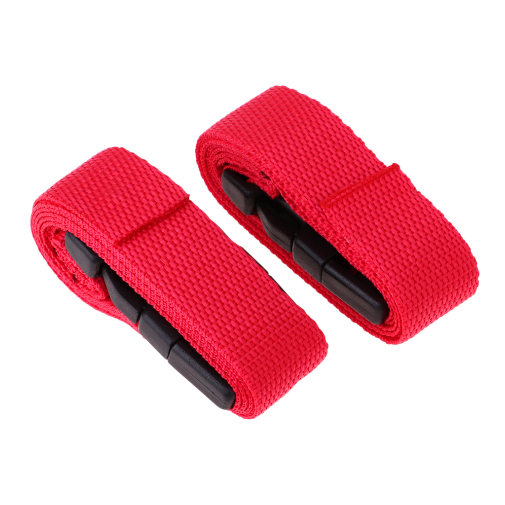 Description Picture 4 of item2pcs 1 Meter Golf Trolley Webbing Straps/Luggage Tie down Straps with Quick Release Buckle for Securing Golf Bag to the Trolley