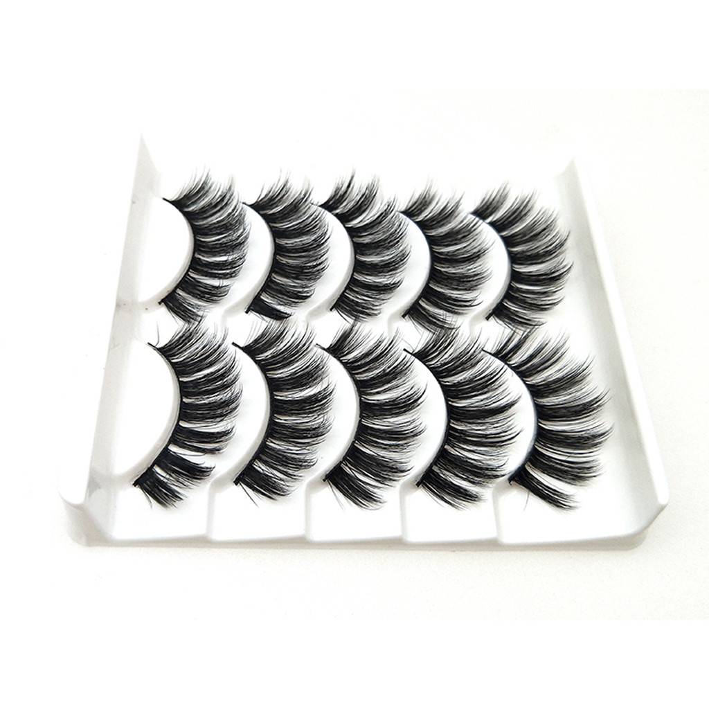 5Pair Luxury Lashes 3D Mink Eyelashes Handmade Reusable Natural Curling Thick Eyelashes Popular False Lashes Makeup L58 - AliExpress - 웹