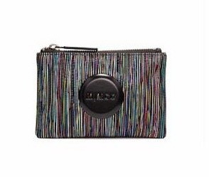 FREESHIPPING MIMCO SPORTO COLOR STRIPE LEATHER LO...