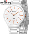 Switzerland luxury brand Wristwatches Binger ceramic quartz watches men lovers style 300M Water Resistance B8006B 5