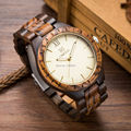 5 Colors Available 47 5mm Men Size Quality Wood Watch Gold Japan Import Movement Watch Wood