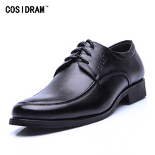 New 2016 Genuine Leather Men Oxfords Classicsl Business Men Dress Shoes Lace Up Flats Oxford Shoes For Men Male Footwear BRM-597