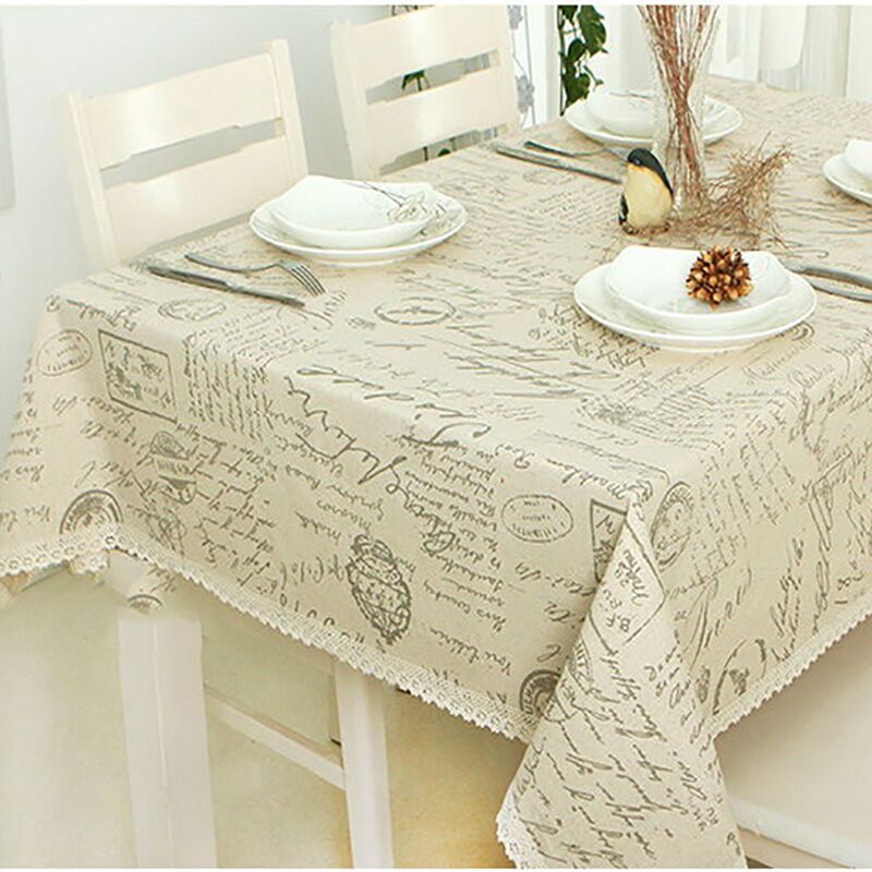 Image of 2015 New arrival Europe stlye popular sale table cloth Linen rectangular table cloths floral print dustproof free shipping