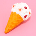 1PCS Jumbo white Ice Cream Cone Squishy Kawaii Scented Super Slow Rising