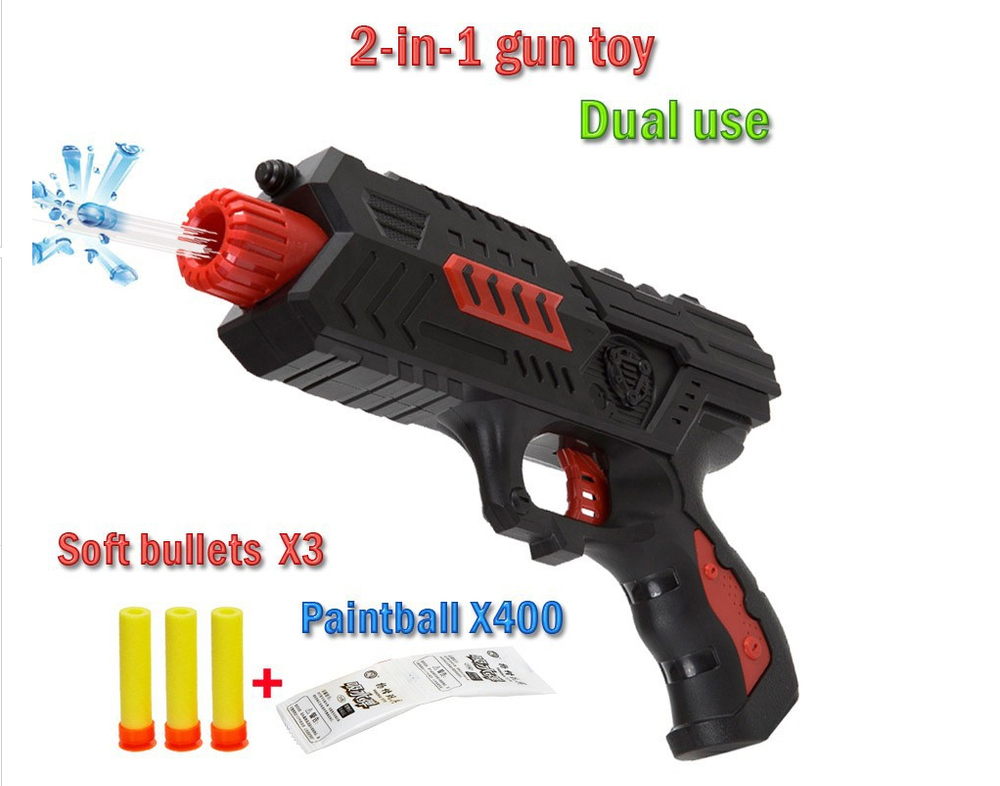 Nerf Paintball Gun Pistol & Soft Bullet Gun Plastic Toys CS Game