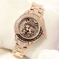 Montre Femme 2016 Leopard Rhinestone Luxury Watch Women Tiger Crystal Watches Quartz Watch Relogio Feminino Relojes
