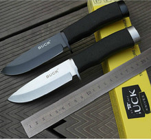 6pcs/lot  New Arrival Knife!Hot!! OEM BUCK 768 Hunting Knife Camping Knife Survival Knife Silver blade ,Free shipping